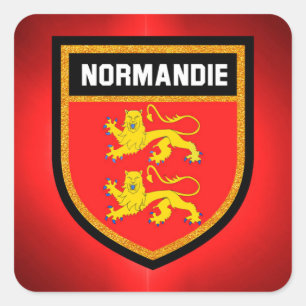 Adesivo Quadrado Bandeira de Normandy