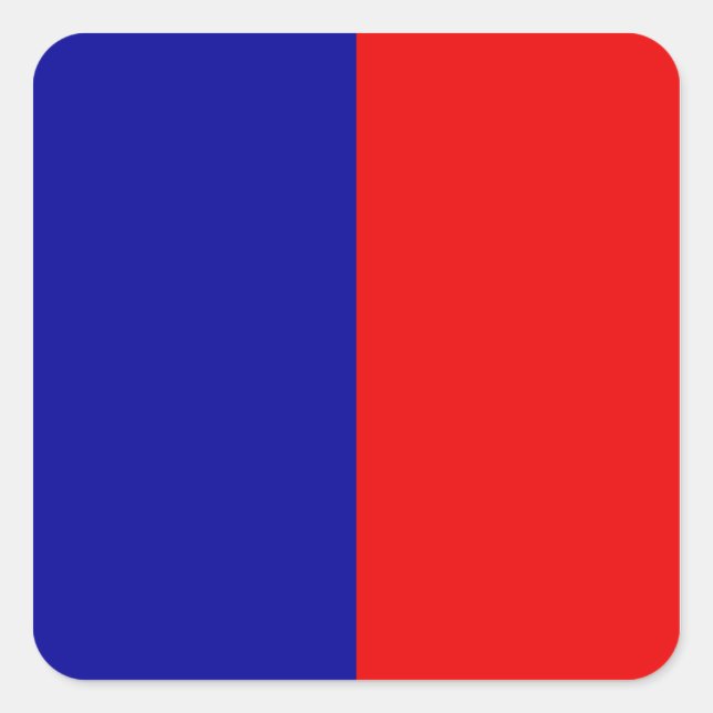 Adesivo Quadrado Bandeira de Paris (Frente)