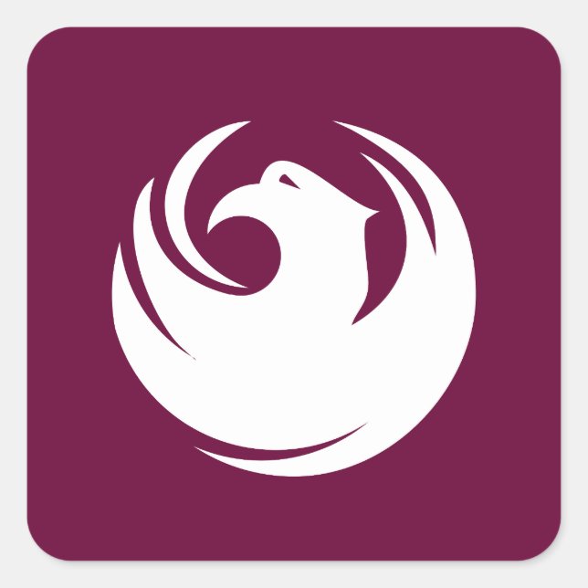 Adesivo Quadrado Bandeira de Phoenix, Arizona (Frente)