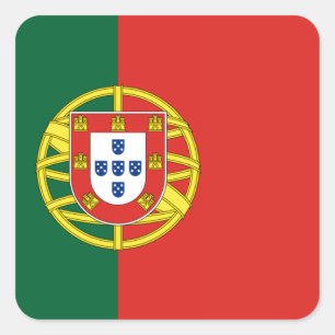 Adesivo Quadrado Bandeira de Portugal
