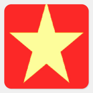 Adesivo Quadrado bandeira de Vietnam