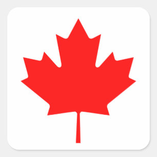 Adesivo Quadrado Bandeira do Canadá