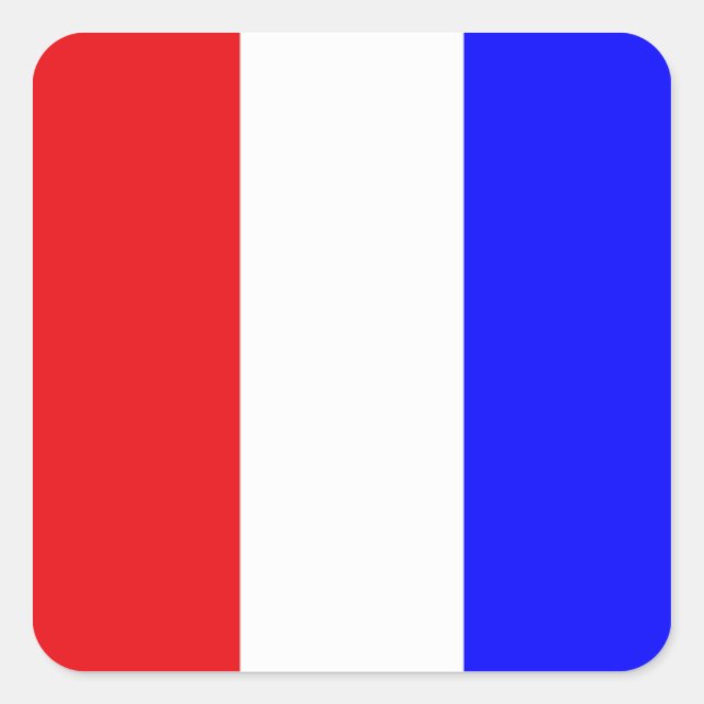 Adesivo Quadrado Bandeira do Código de Sinais "T" (Tango) (Frente)