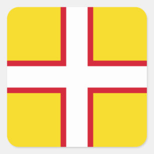 Adesivo Quadrado Bandeira do Dorset