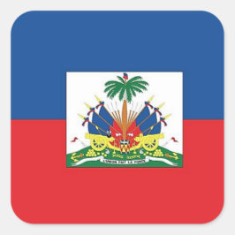 Adesivo Quadrado Bandeira do Haiti