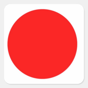 Adesivo Quadrado Bandeira do Japão