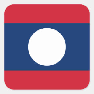Adesivo Quadrado Bandeira do Laos, Bandeira do Laos