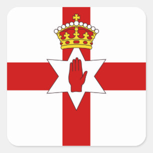 Adesivo Quadrado Bandeira do Norther Ireland