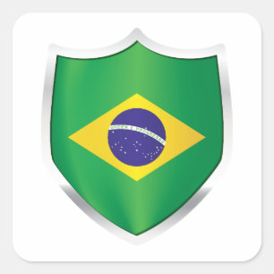 Adesivo Quadrado Bandeira do Silver Brasil