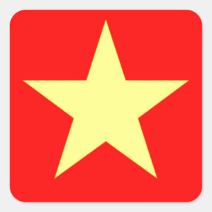 Adesivo Quadrado Bandeira do Vietname