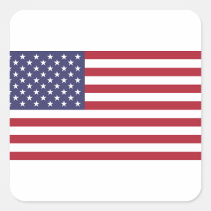 Adesivo Quadrado Bandeira dos Estados Unidos - bandeira americana d