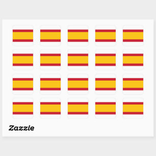 Adesivo Quadrado Bandeira espanhola