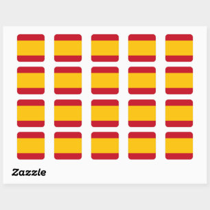 Adesivo Quadrado Bandeira espanhola