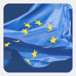 Adesivo Quadrado Bandeira europeia