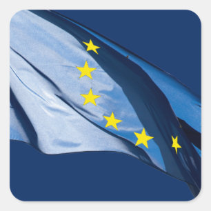Adesivo Quadrado Bandeira europeia