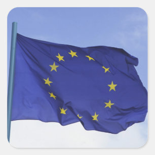 Adesivo Quadrado Bandeira Europeia RF)