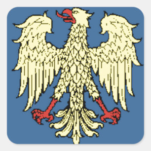 Adesivo Quadrado Bandeira Friuli-Venezia Giulia (Itália)