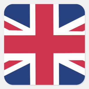 Adesivo Quadrado Bandeira Inglesa Patriótica