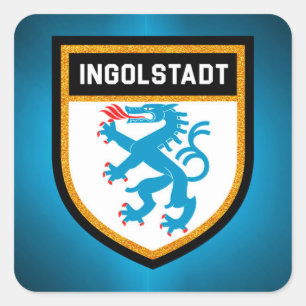 Adesivo Quadrado Bandeira Ingolstadt