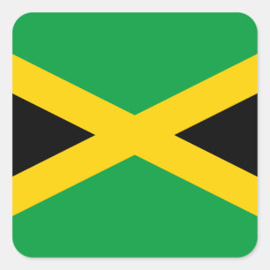 Adesivo Quadrado Bandeira Jamaica (jamaicana)