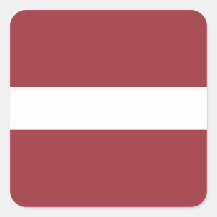 Adesivo Quadrado Bandeira (letão) de Latvia