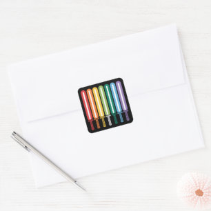 Adesivo Quadrado Bandeira LGBT Orgulho Gay