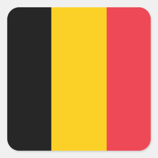 Adesivo Quadrado Bandeira nacional da Bélgica