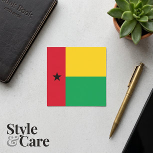 Adesivo Quadrado Bandeira Nacional da Guiné-Bissau