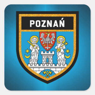 Adesivo Quadrado Bandeira Poznań