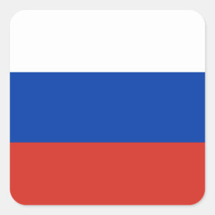Adesivo Quadrado Bandeira Rússia (Rússia)