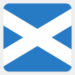Adesivo Quadrado Bandeira Saltire de Scotland