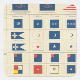 Adesivo Quadrado Bandeiras, crachás, etc.