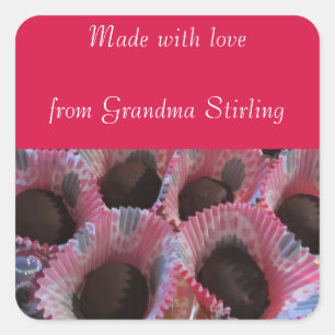 Adesivo Quadrado Banho De Natal Da Vovó