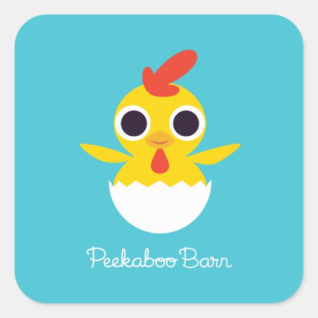 Adesivo Quadrado Banque o Pintinho (Frente)