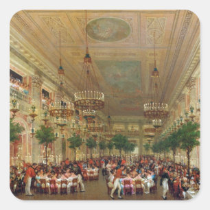 Adesivo Quadrado Banquete nas usinas para celebrar o