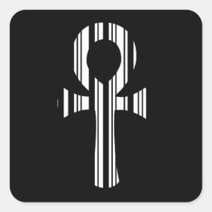 Adesivo Quadrado BAR ANKH SYMBOL CÓDIGO de código de barras Desig