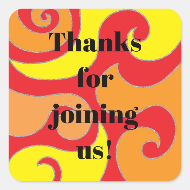 Adesivo Quadrado Bar Bat Mitzvah 60 Estilos Padrados (Frente)