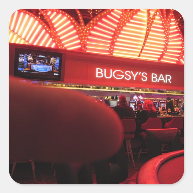 Adesivo Quadrado Bar de Bugsy em Flamingo Las Vegas (Frente)