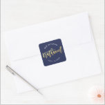 Adesivo Quadrado BAR PERSONALIZADO Mitzvah para marinho   Nathaniel<br><div class="desc">pelo kat massard >> WWW.SIMPLYSWEETPAPERIE.COM << *** NOTA - O EFEITO DO FOLHO DE OURO SHINY É UMA IMAGEM IMPRESSA *** - - - - - - - - - - - - - - - - - - - - - - - - - - - - - -...</div>