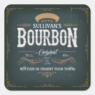 Adesivo Quadrado Bar Whiskey American Bourbon