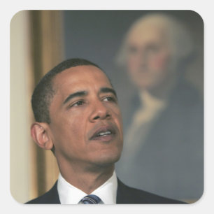 Adesivo Quadrado Barack Obama anuncia sua intenção de nomear