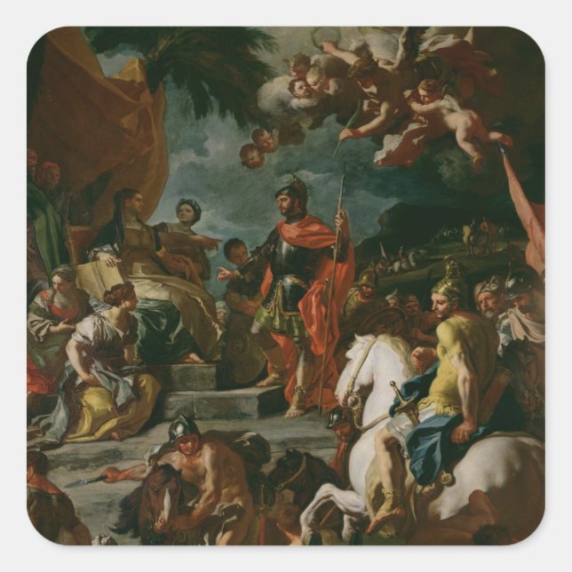 Adesivo Quadrado Barak e Deborah (Frente)