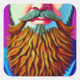 Adesivo Quadrado Barba