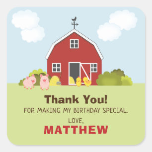 Adesivo Quadrado Barn Yard