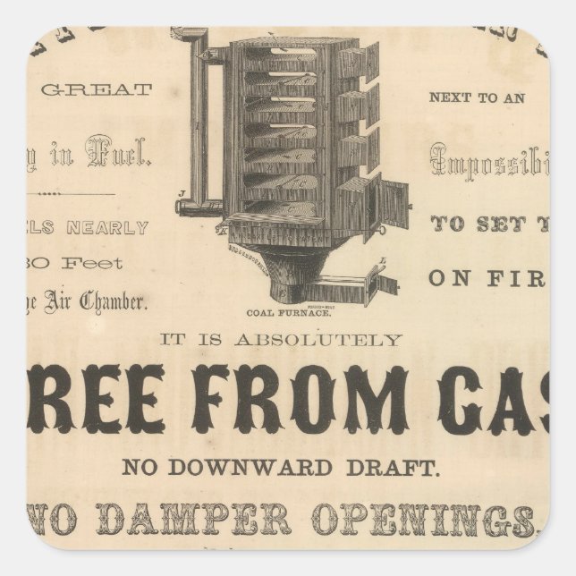 Adesivo Quadrado Bartlett e Leslie (Frente)