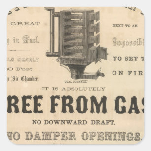 Adesivo Quadrado Bartlett e Leslie