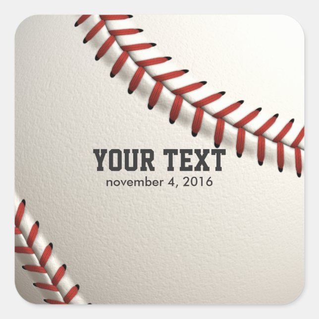 Adesivo Quadrado Baseball (Frente)