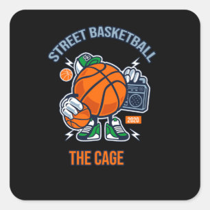 Adesivo Quadrado Basquete