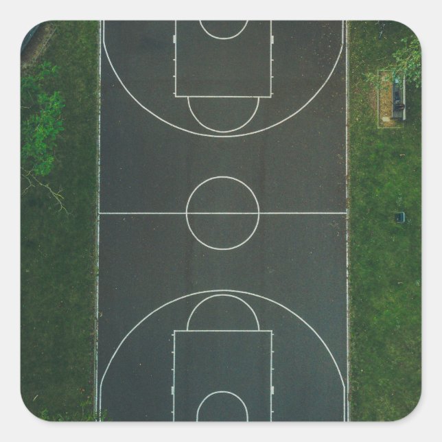 Adesivo Quadrado Basquete bonito (Frente)