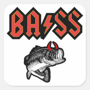Adesivo Quadrado Bass (Chifres)